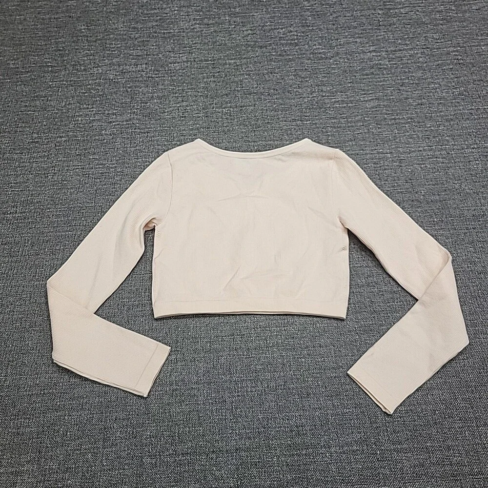 Art Class Kids Girls Long Sleeves Blouse Top Medium Size 8 Light Pink Tee Shirt